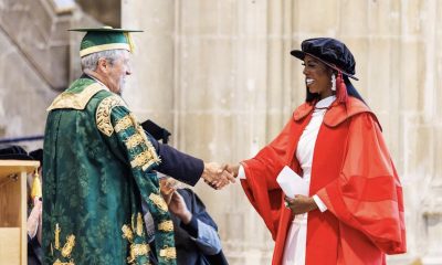 Tiwa Savage honoured with a Doctorate degree at Kent University