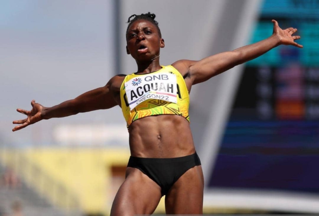 Ghanas Deborah Acquah tops long jump qualifying despite late arrival at Commonwealth Games