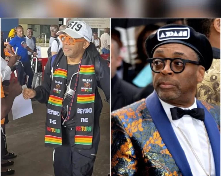 Hollywood actor Spike Lee arrives in Ghana in style