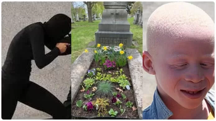 Robbers rob a cemetery and destroy a grave as they exhume Albino's buried body