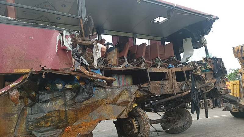 Gomoa Okyereko accident: The deplorable condition of the Yutong bus revealed after the tragedy