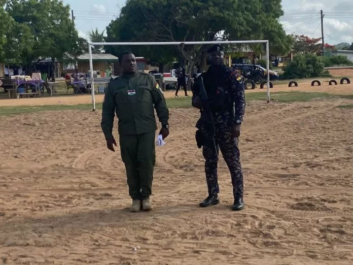 Sam George wears a military-inspired suit to the NDC primaries