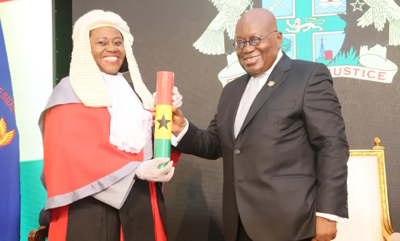 Let your tenure be defined by modernization, order, and the rule of law, Akufo-Addo tells Chief Justice