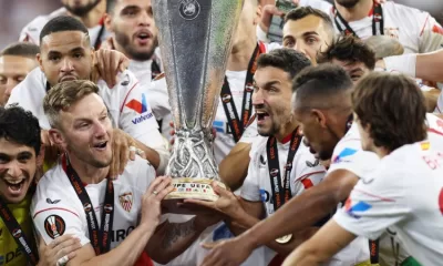 Sevilla wins seventh Europa League title after defeating Roma on penalties