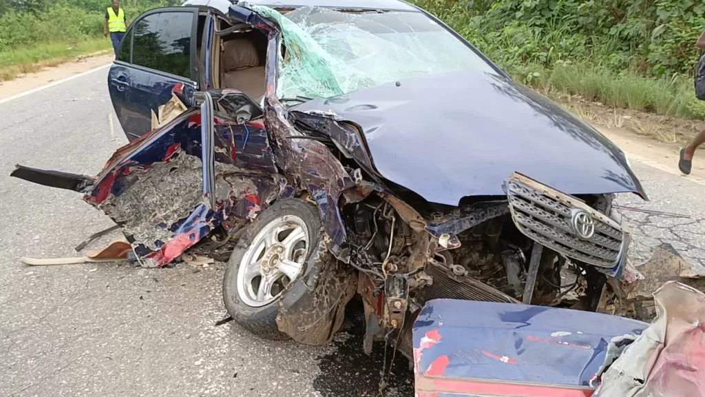 Couple critically injured in a four-car accident on the Kasoa-Cape Coast route