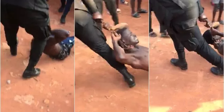Residents of Dadease demand action from the IGP in response to viral video of police violence