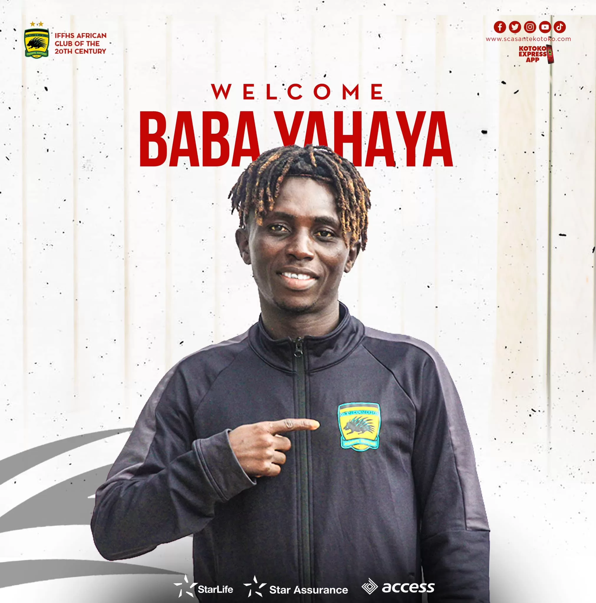 "I feel honoured to finally be here," Baba Yahaya says after completing his "dream" transfer to Kotoko