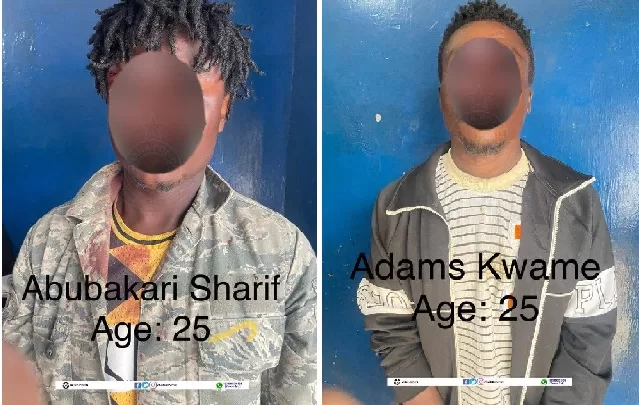 Police arrest two for preparing to commit robbery