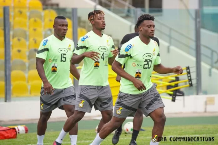 Black Stars continue preparations for CAR match with 23 players