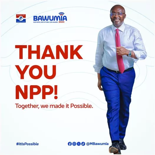 Dr Bawumia beat three other contenders, including Kennedy Agyapong, the outspoken Assin Central MP, Dr Owusu Afriyie Akoto, a former Minister for Agriculture, and Francis Addai-Nimoh, a former Mampong MP. According to certified results released by a deputy Commissioner of the Electoral Commission, Dr Serebour Quaicoe, Dr Bawumia received 118210 votes, representing 61.47%, while his nearest competitor, Mr Agyapong, received 71,996 votes, representing 37.41%. Dr. Afriyie Akoto, who finished third, received 1,459 votes (0.76%), while Addai-Nimoh received 731 votes (0.41%). In Saturday's presidential primary, 192 446 delegates voted. The total number of valid votes was 193, 346, with 900 votes invalidated. The turnout was 94.63%.